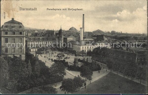 Darmstadt Paradeplatz mit Hofjagdamt