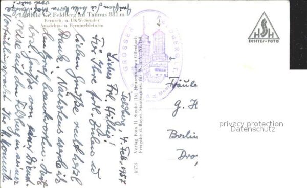 Feldberg Taunus Fernseh und UKW Sender Aussichtsturm Fl – Bild 2