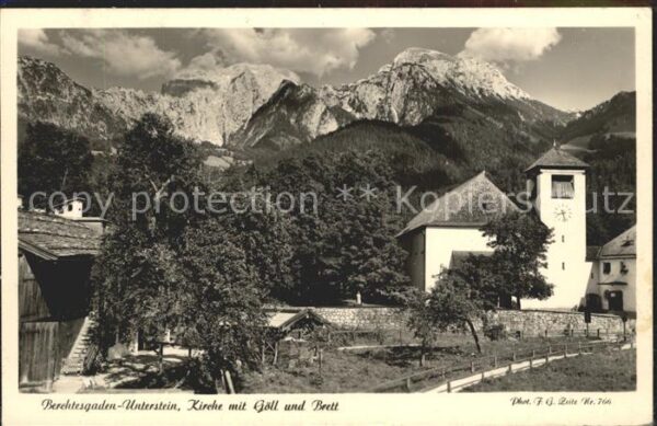 Unterstein Marktschellenberg Kirche mit Göll und Brett