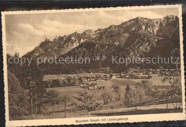 Bayrisch Gmain Tirol mit Lattengebirge