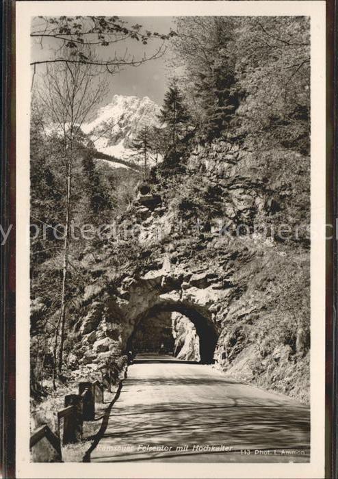 Ramsau Berchtesgaden Ramsauer Felsentor mit Hochkalter