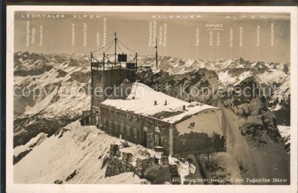 Garmisch-Partenkirchen Münchener Haus auf der Zugspitze
