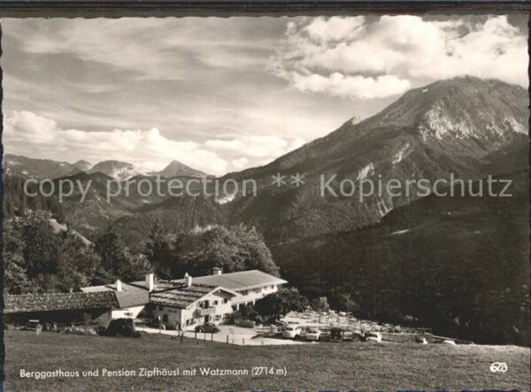 Ramsau Berchtesgaden Berggasthaus Pension Zipfhäusl mit Watz