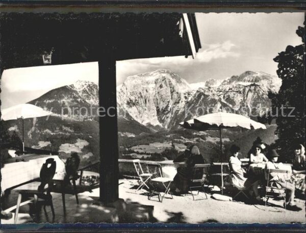 Berchtesgaden Berggaststätte Gerstreut mit Göll Brett