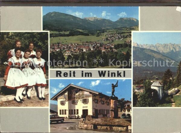 Reit Winkl Panorama Trachtengruppe Postamt Krieger