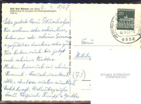 Bad Muenster Stein Ebernburg Bäderhaus im Kurpark mit Rheingrafenste – Bild 2