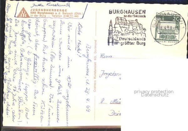 Burghausen Salzach Jugendherberge Burg Gaststätte Gastrau – Bild 2