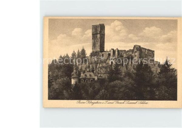 Koenigstein Taunus Ruine Königstein und Grossherzogl Luxem