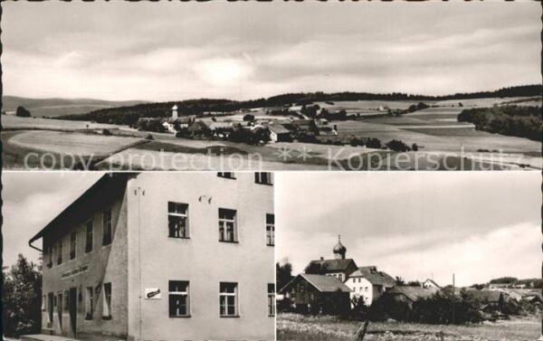 Bernried Roetz Panorama Ortsansicht Gasthaus