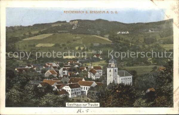Reichenbach Odenwald Gesamtansicht mit Kirche