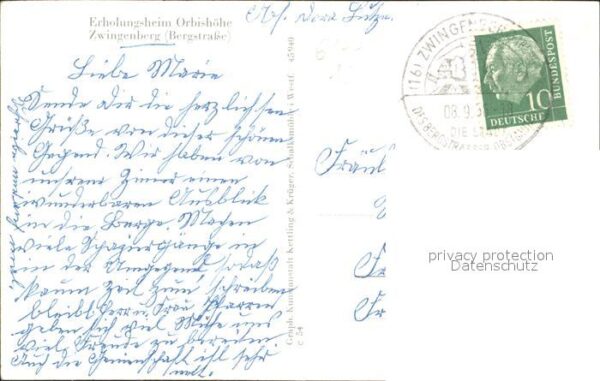Zwingenberg Bergstrasse Erholungsheim Orbishöhe – Bild 2