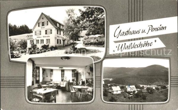 Huzenbach Gasthaus Pension Waldeshöhe Gastraum