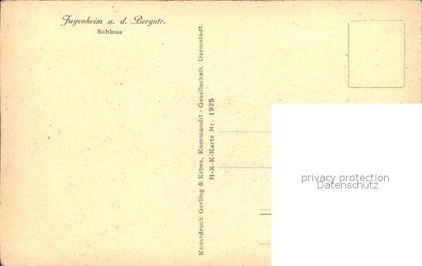 Jugenheim Seeheim-Jugenheim Schloss Zeichnung – Bild 2
