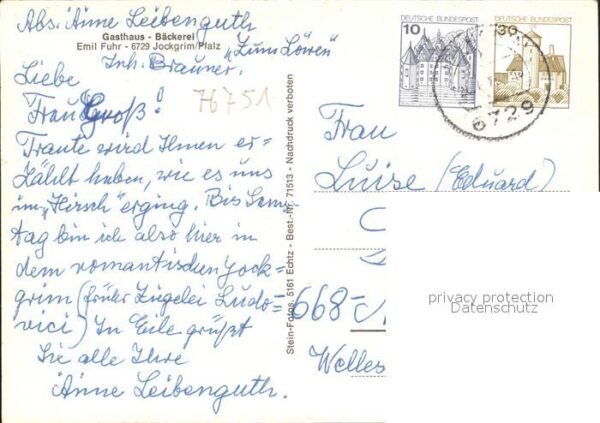 Jockgrim Gasthaus Bäckerei Fuhr Panorama Strasse – Bild 2