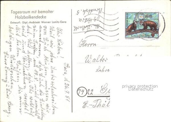 Gera Tagesraum mit bemalter Holzbalkendecke – Bild 2