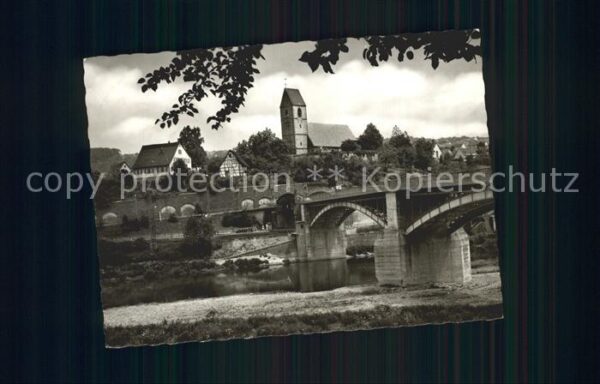Plochingen Neckerbrücke Kirche