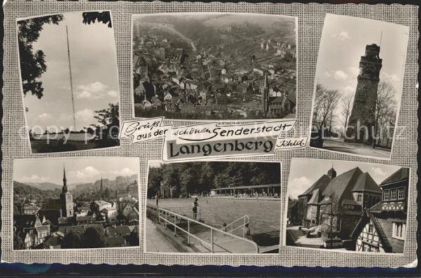 Langenberg Rheinland Sendemast Total Aussichtsturm Stadtblic