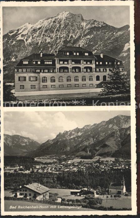 Bad Reichenhall Militär Erholungsheim Stadtblick mit La