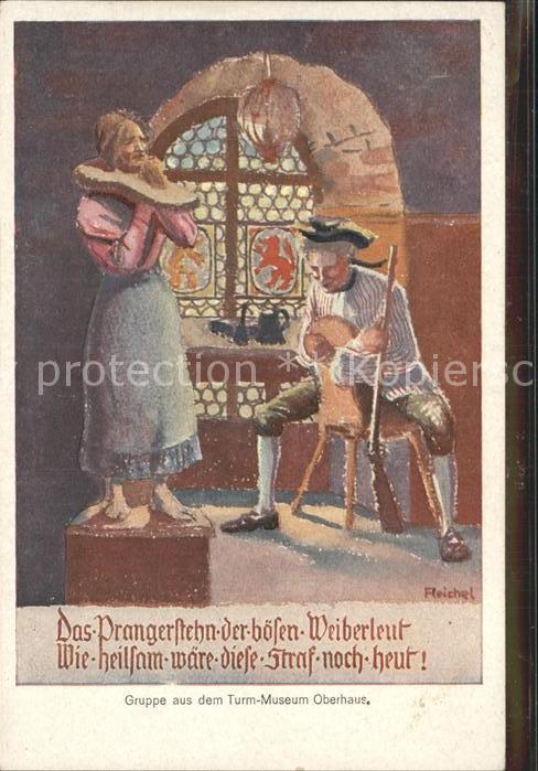 Passau Prangerstehen der bösen Weiberleut Grup