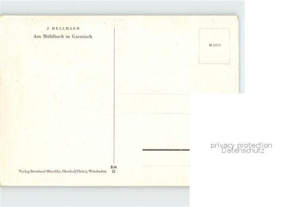 Garmisch-Partenkirchen Am Mühltal Künstlerkarte – Bild 2
