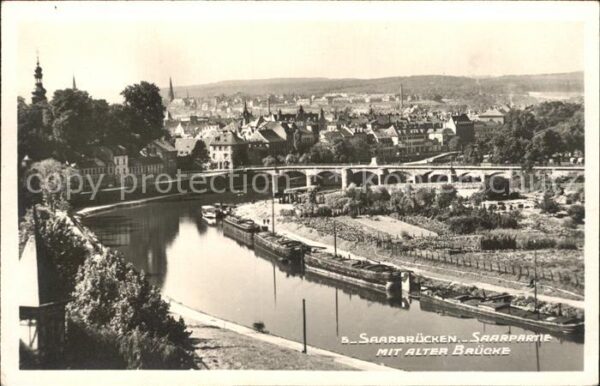 Saarbruecken mit alter Brücke