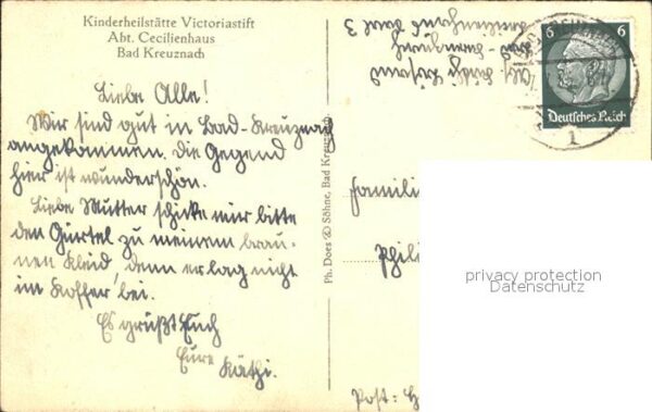Bad Kreuznach Kinderheilstätte Victoriastift Cecilien – Bild 2