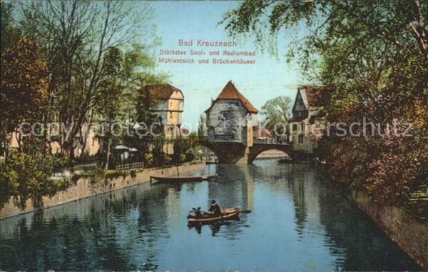 Bad Kreuznach Mühlenteich und Brückenhäuser