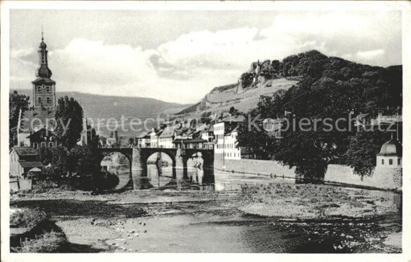 Bad Kreuznach Nahebrücke und Kauzenburg