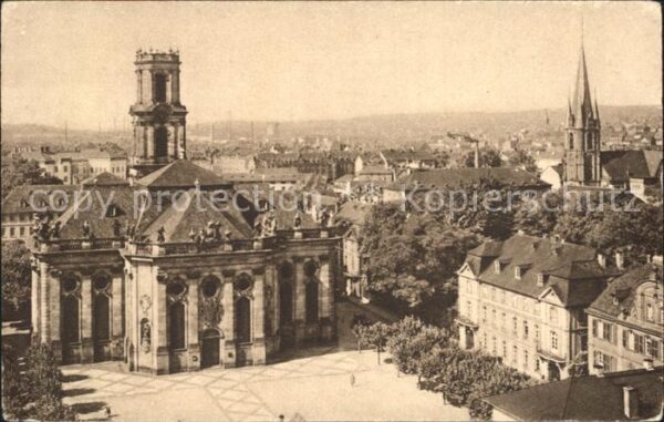 Saarbruecken mit Ludwigs. und St. Jakobskirche