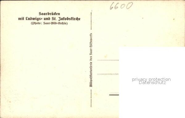 Saarbruecken mit Ludwigs- und St. Jakobskirche – Bild 2