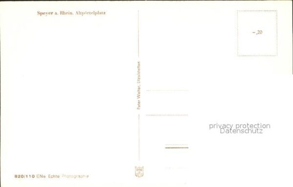 Speyer Rhein Altpörtelplatz – Bild 2