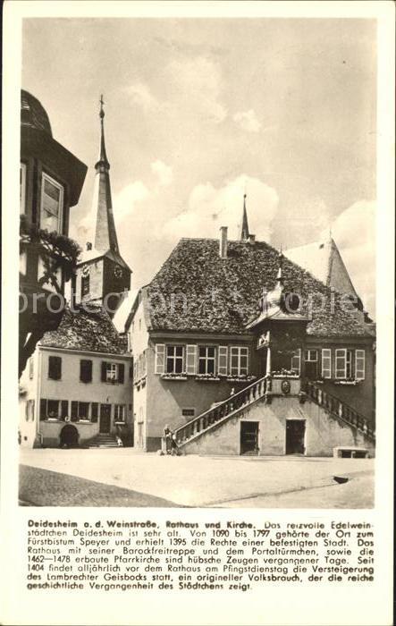 Deidesheim Rathaus Kirche