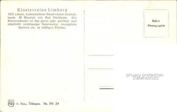Bad Duerkheim Blick von Klosterruine Limburg – Bild 2