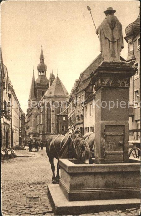 St Wendel mit Dom und Wendelinsbrunnen