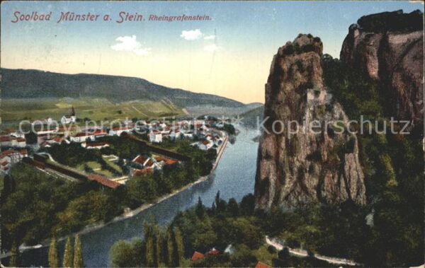 Bad Muenster Stein Ebernburg mit Rheingrafenstein