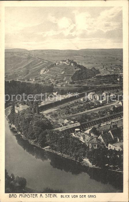 Bad Muenster Stein Ebernburg Blick von der Gans
