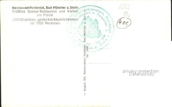 Bad Muenster Stein Ebernburg Restaurant Huttental Rheingrafenstein – Bild 2