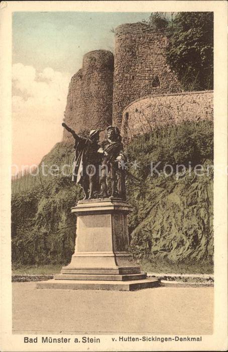 Bad Muenster Stein Ebernburg Hutten-Sickingen-Denkmal