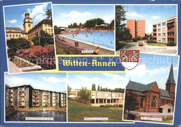 Witten-Annen Schückingstrasse Freibad Rathaus