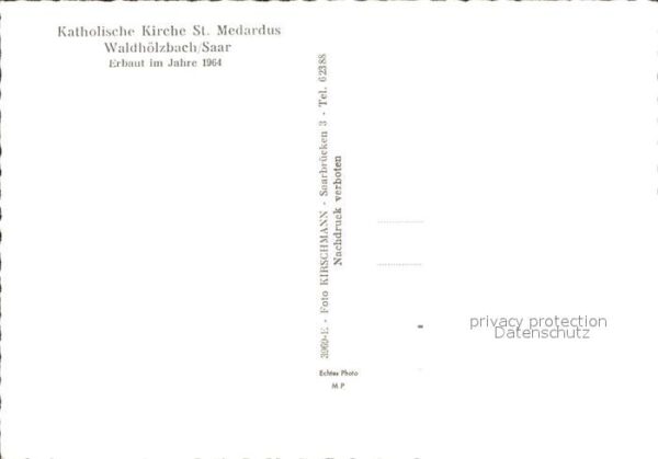 Waldhoelzbach Losheim Kirche St. Medardus innen – Bild 2