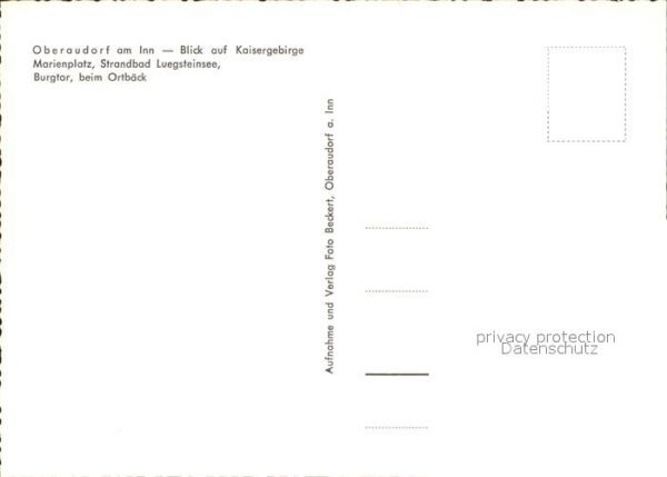 Oberaudorf Ortspartie mit Kaisergebirge Badestelle – Bild 2