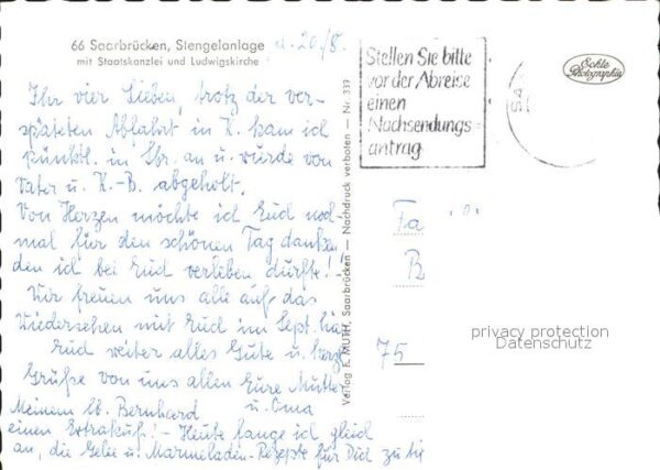 Saarbruecken Stengelanlage mit Staatskanzlei lund Lu – Bild 2