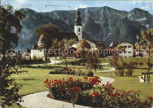 Inzell Kurpark mit Rauschberg