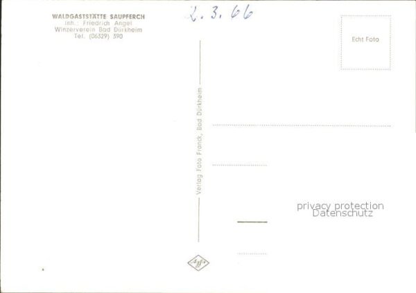 Bad Duerkheim Waldgaststätte Saupferch – Bild 2