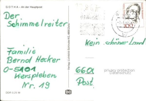 Gotha Thueringen Hauptpost – Bild 2