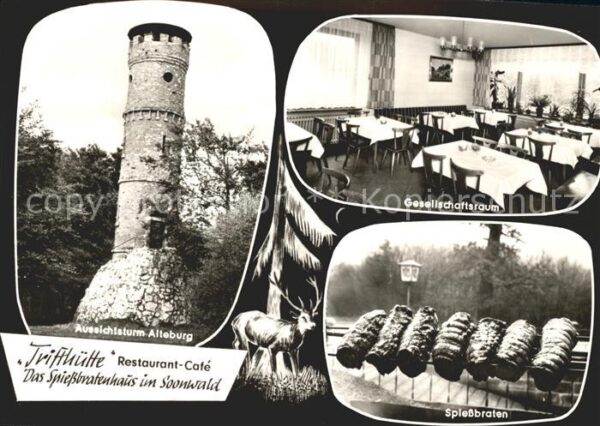 Soonwald Trifthütte Restaurant Cafe Aussichtstur
