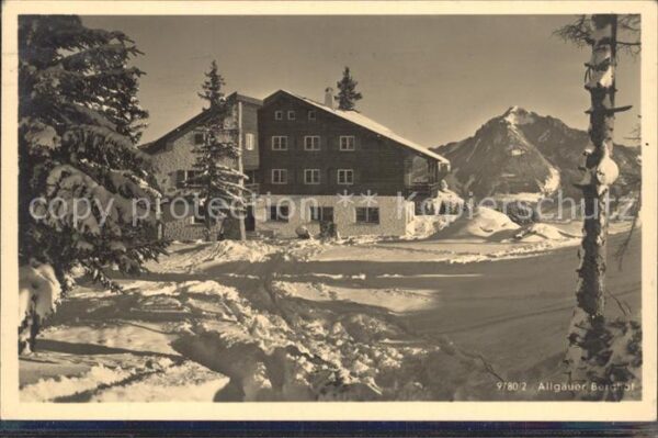 Sonthofen Oberallgaeu Allgäuer Berghof Berggasthof