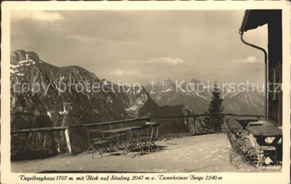 Tegelberghaus mit Blick auf Säuling