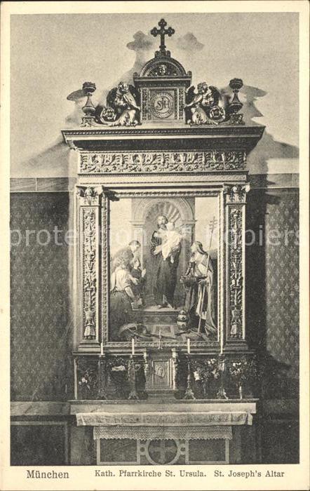 Muenchen Katholische Pfarrkirche St Ursula St Jo