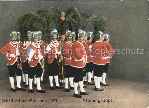 Muenchen Schäfflertanz Kronengruppe